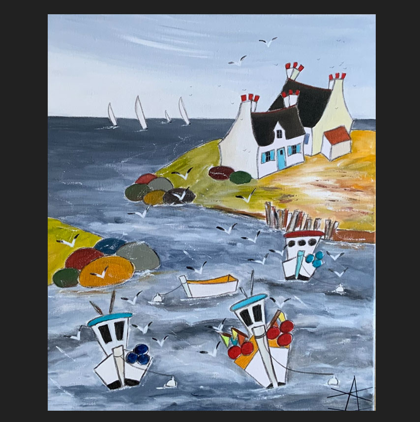Artiste peintre Morbihan Anne Le Sommer